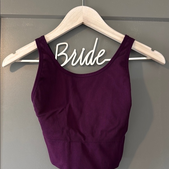 Victoria's Secret Other - Victoria Secret Purple Ribbed Tank Top